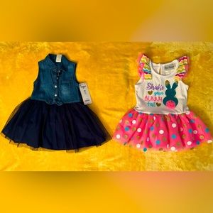 12 month Sleeveless Shirt Dress Bundle (Baby Girl)